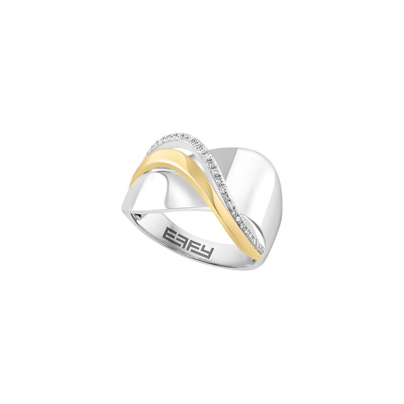 Effy Fine Jewelry Silver 0.10 Ct. Tw. Diamond Ring
